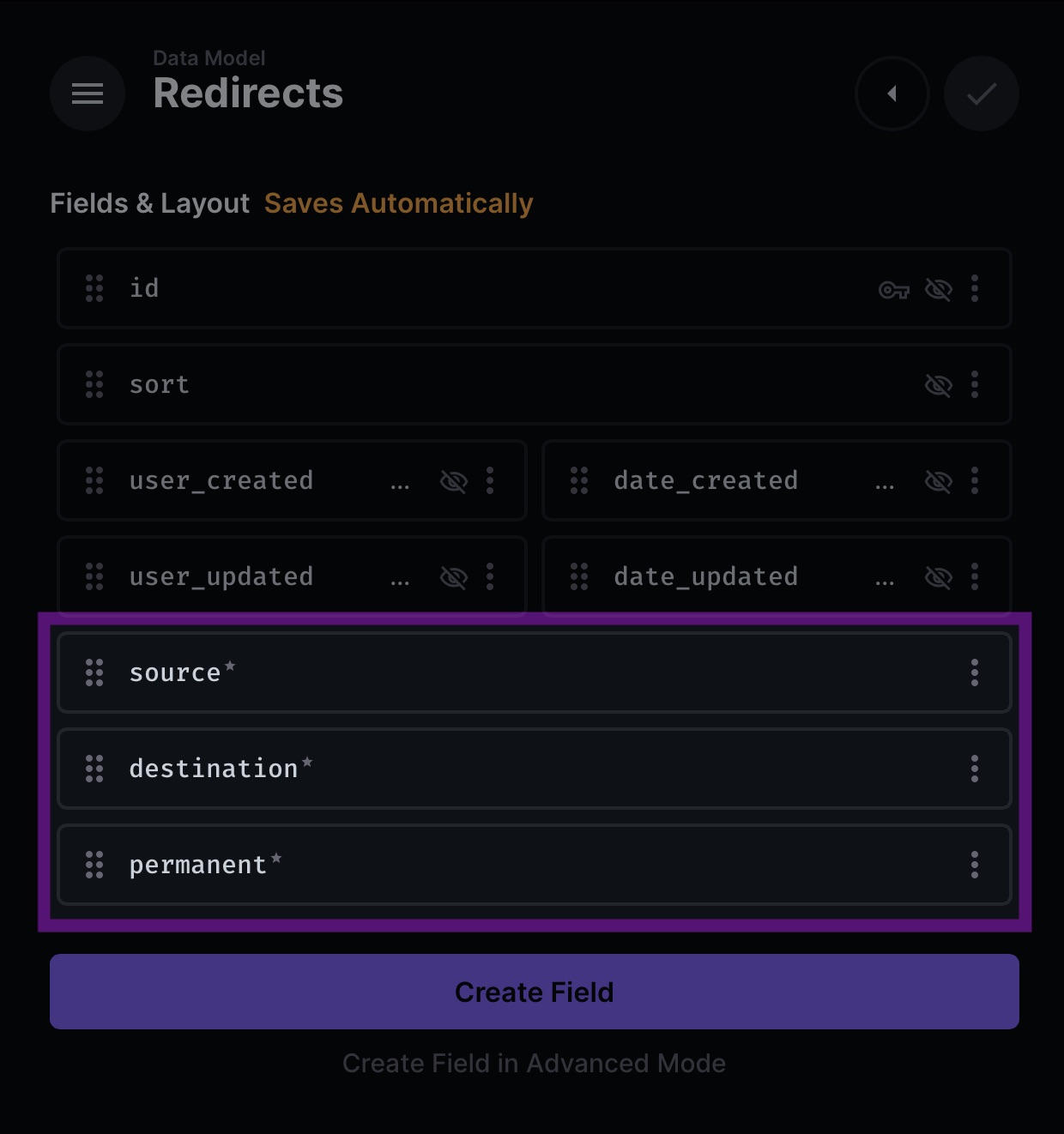 Setting up the redirect