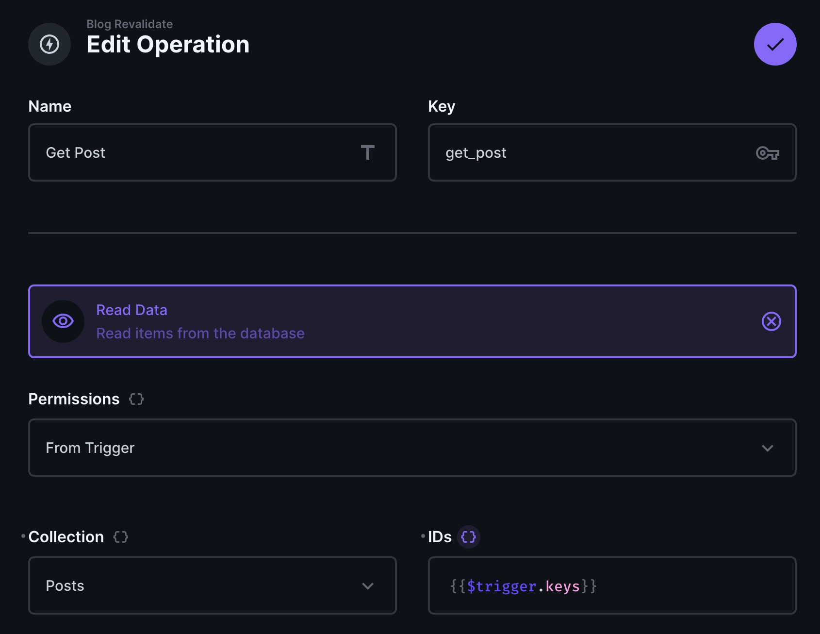 Determining the keys to fetch